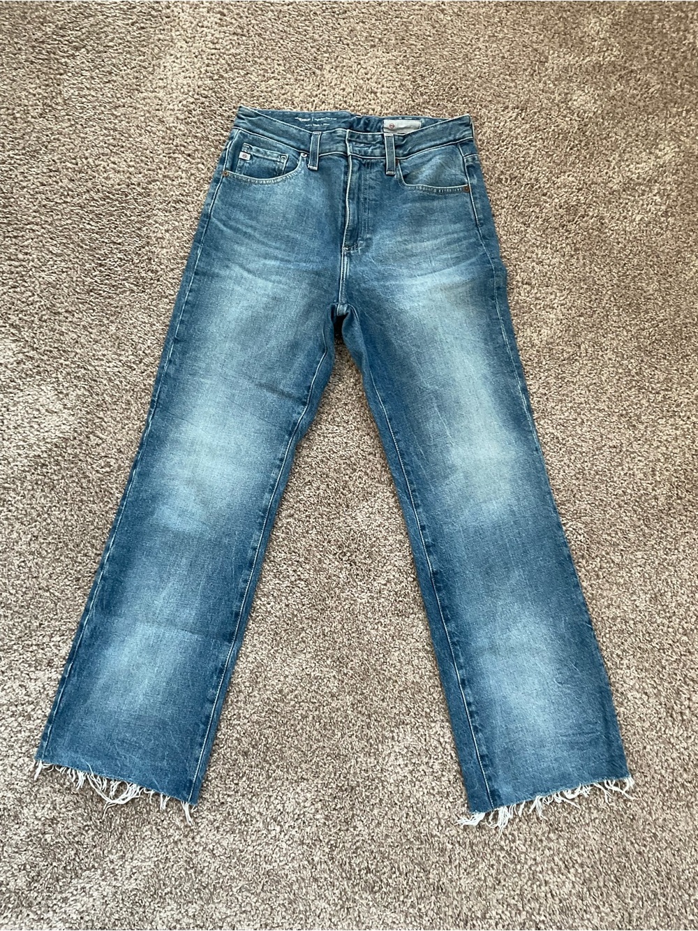 AG Contour 360 Women’s Bootcut Jeans with Frayed Hem